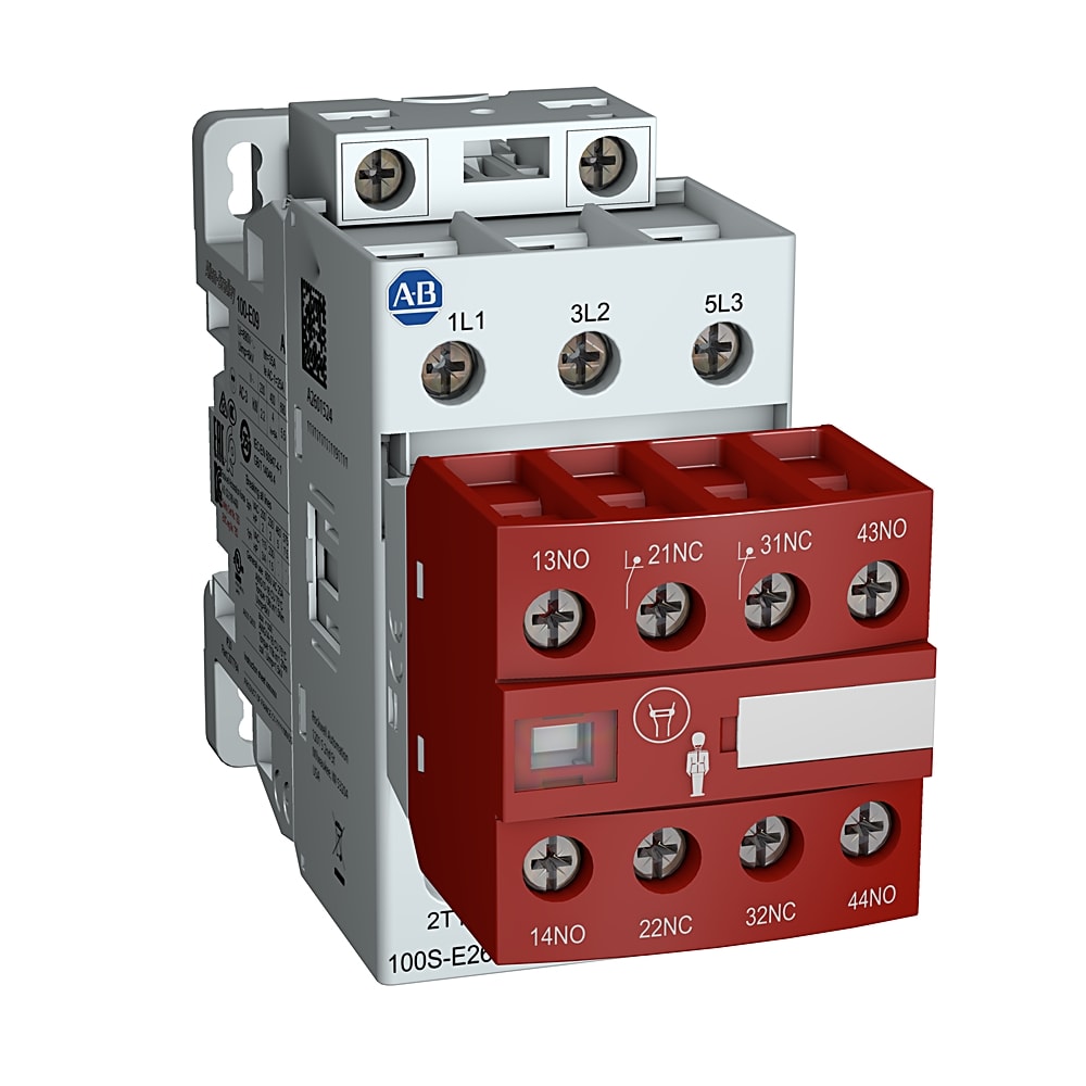 Allen-Bradley - Safety Contactor,IEC,30 A,24-6