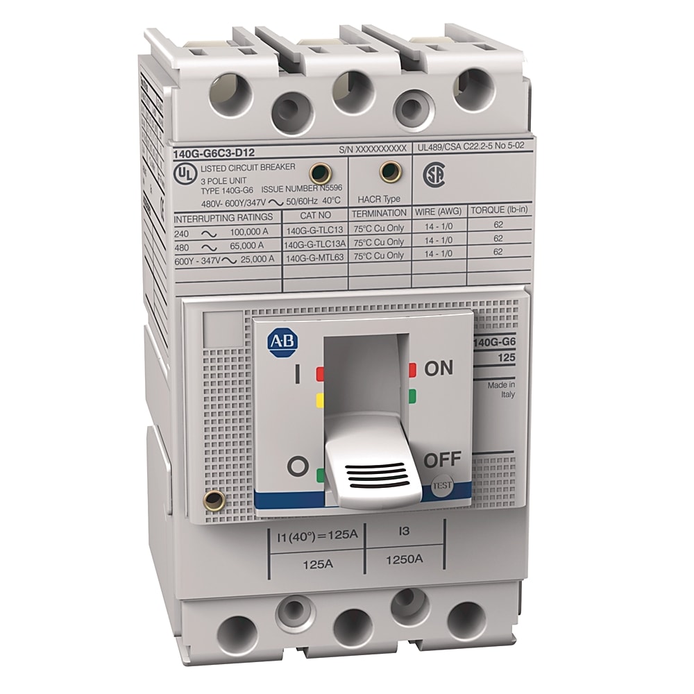 Allen-Bradley - 140G 125A Frame Molded Case Ck
