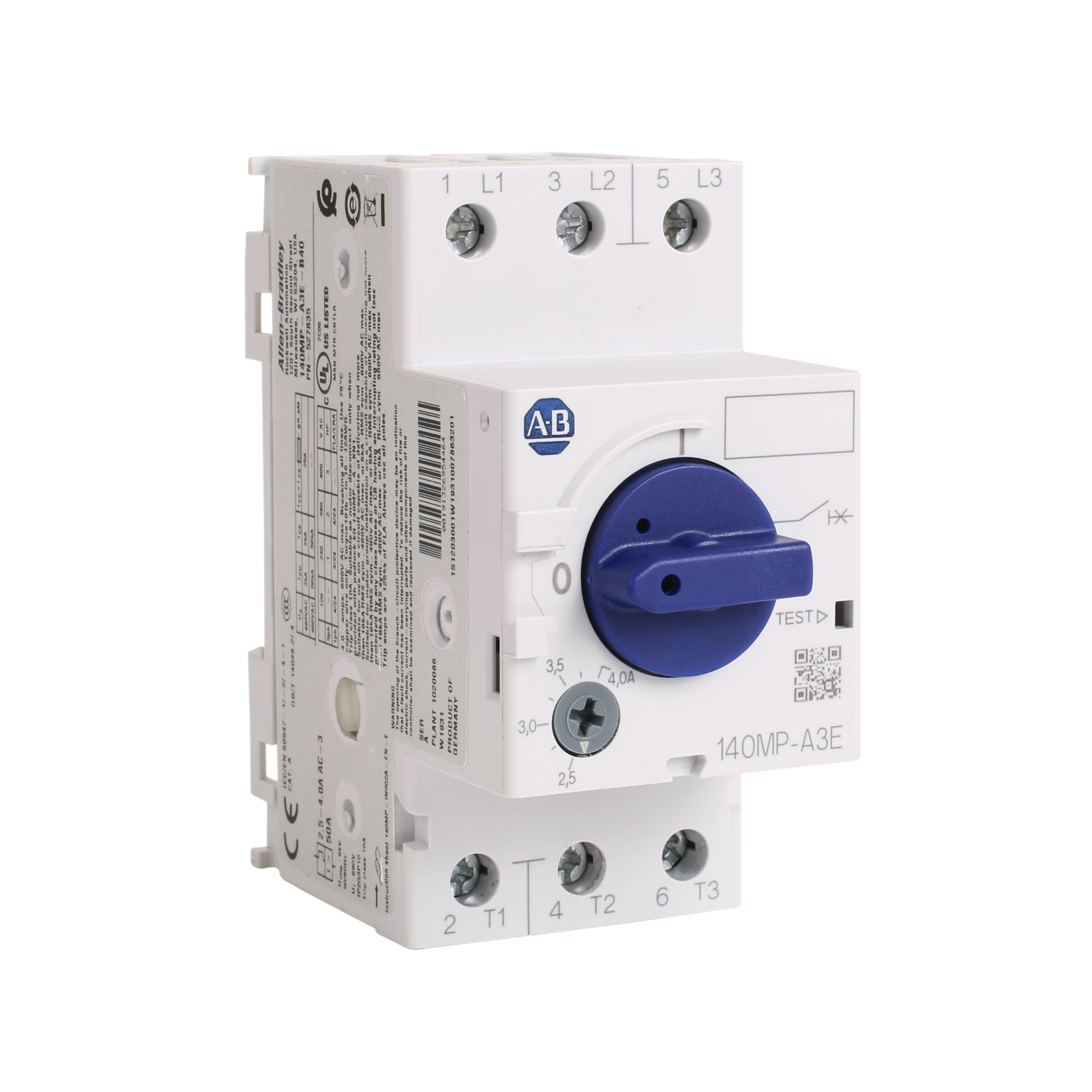 Allen-Bradley - MPCB, A Frame, 0.40-0.63A