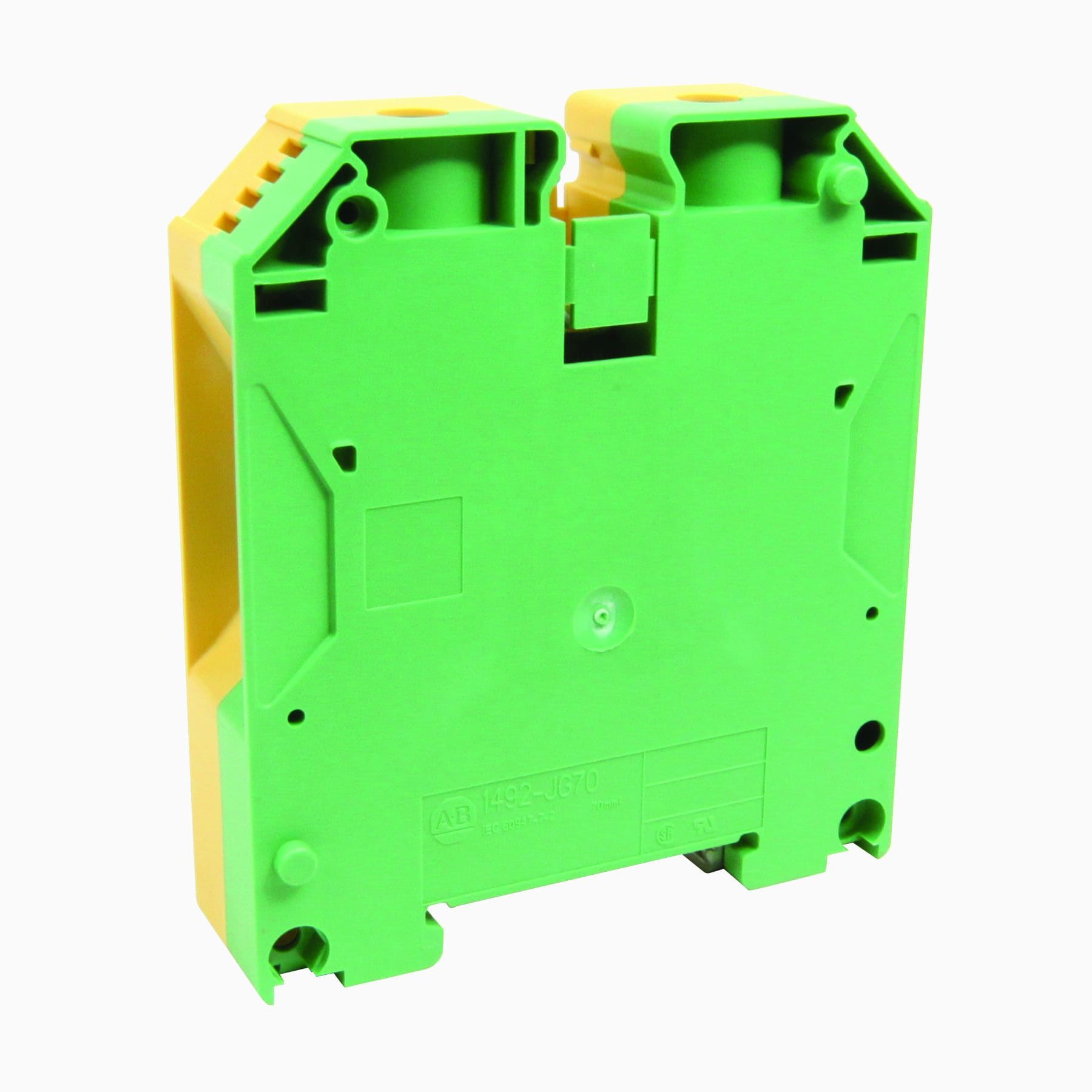 Allen-Bradley - IEC 1-Ckt Feed-Through Grd Blk