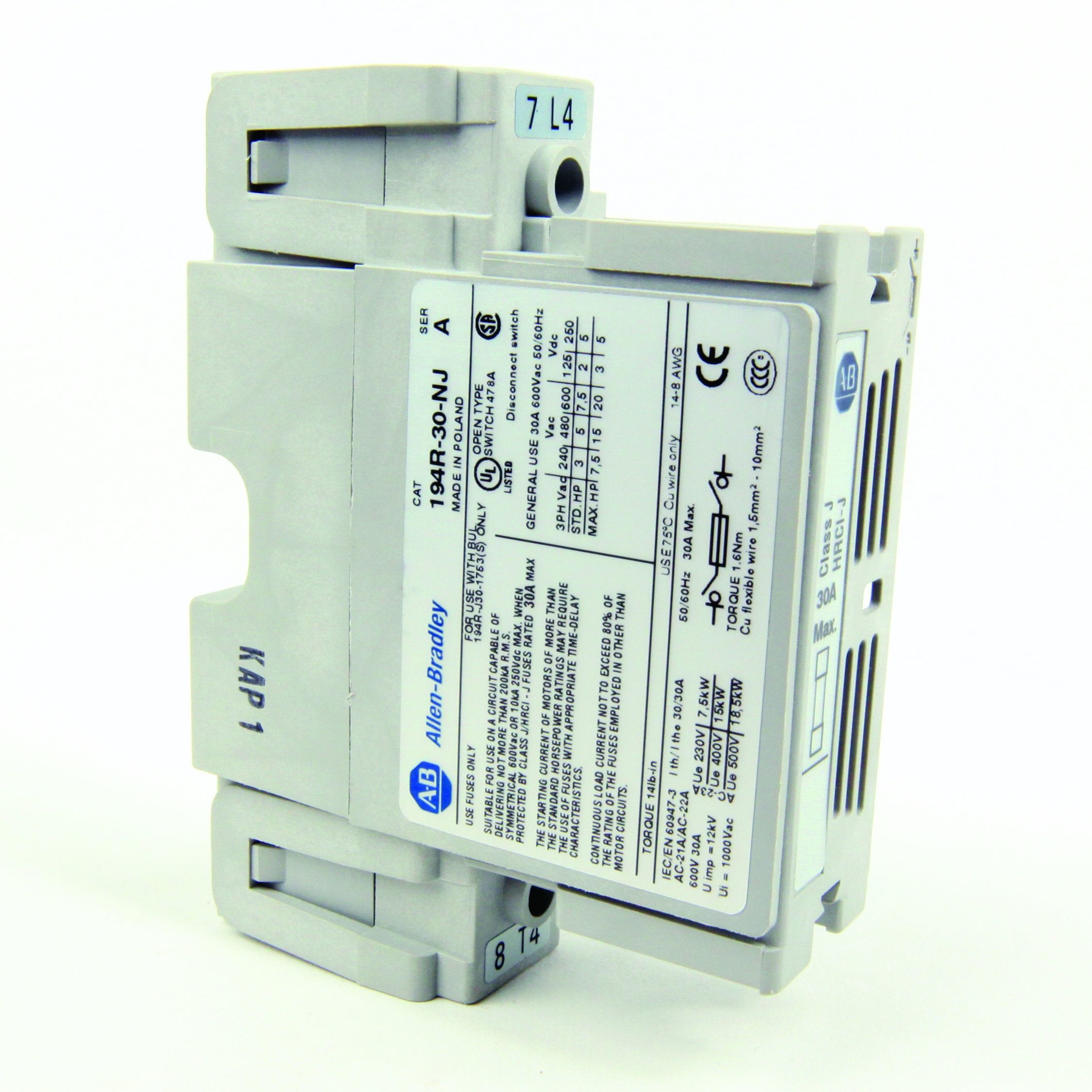 Allen-Bradley - 194R 30 Ampere 4th Power Pole