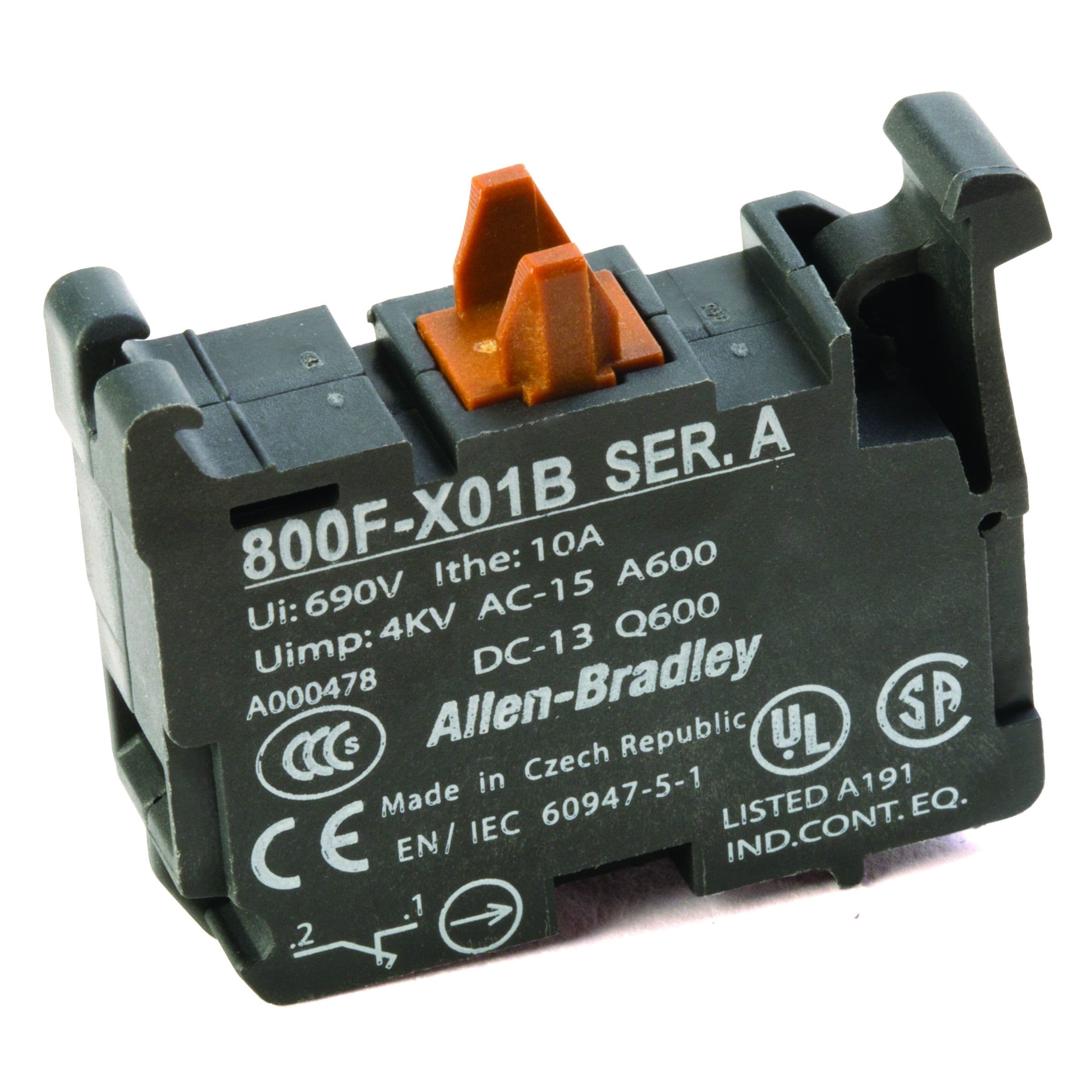 Allen-Bradley - 22mm Contact Block 800F PB