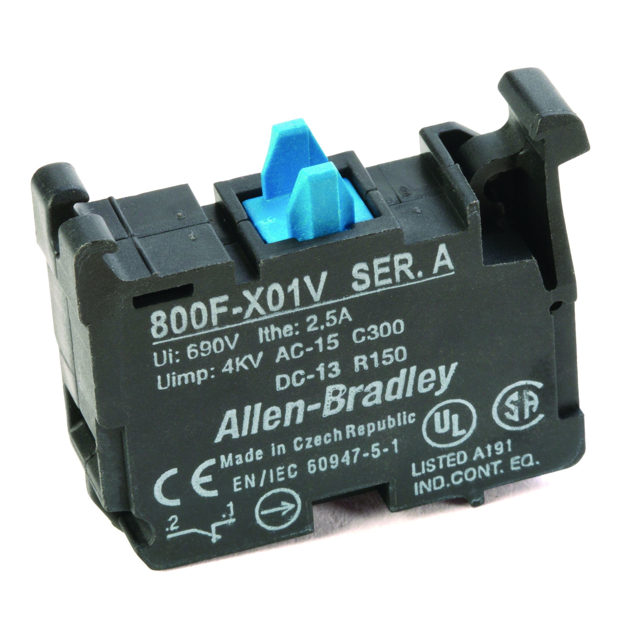Allen-Bradley - 22mm Contact Block 800F PB