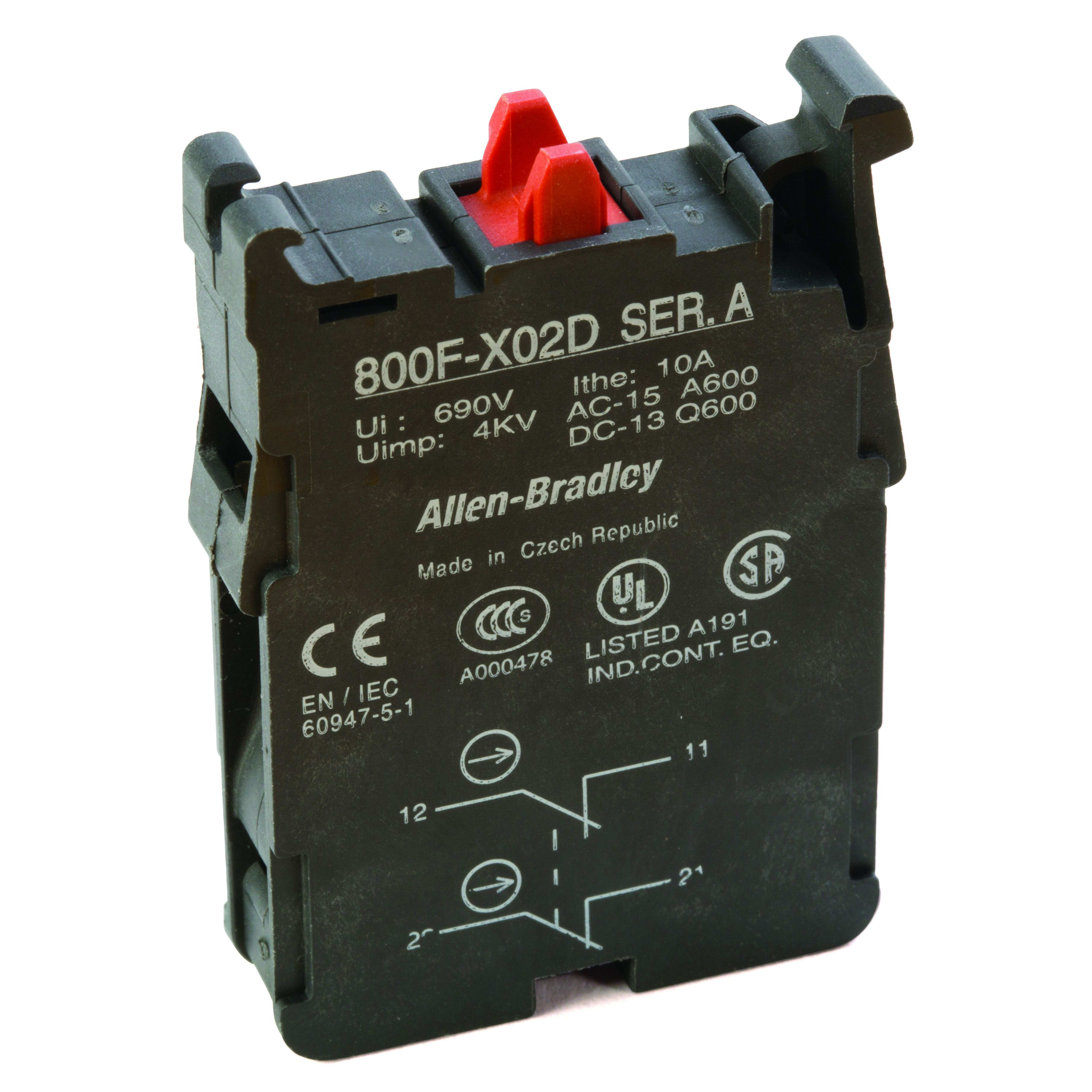 Allen-Bradley - 22mm Contact Block 800F PB