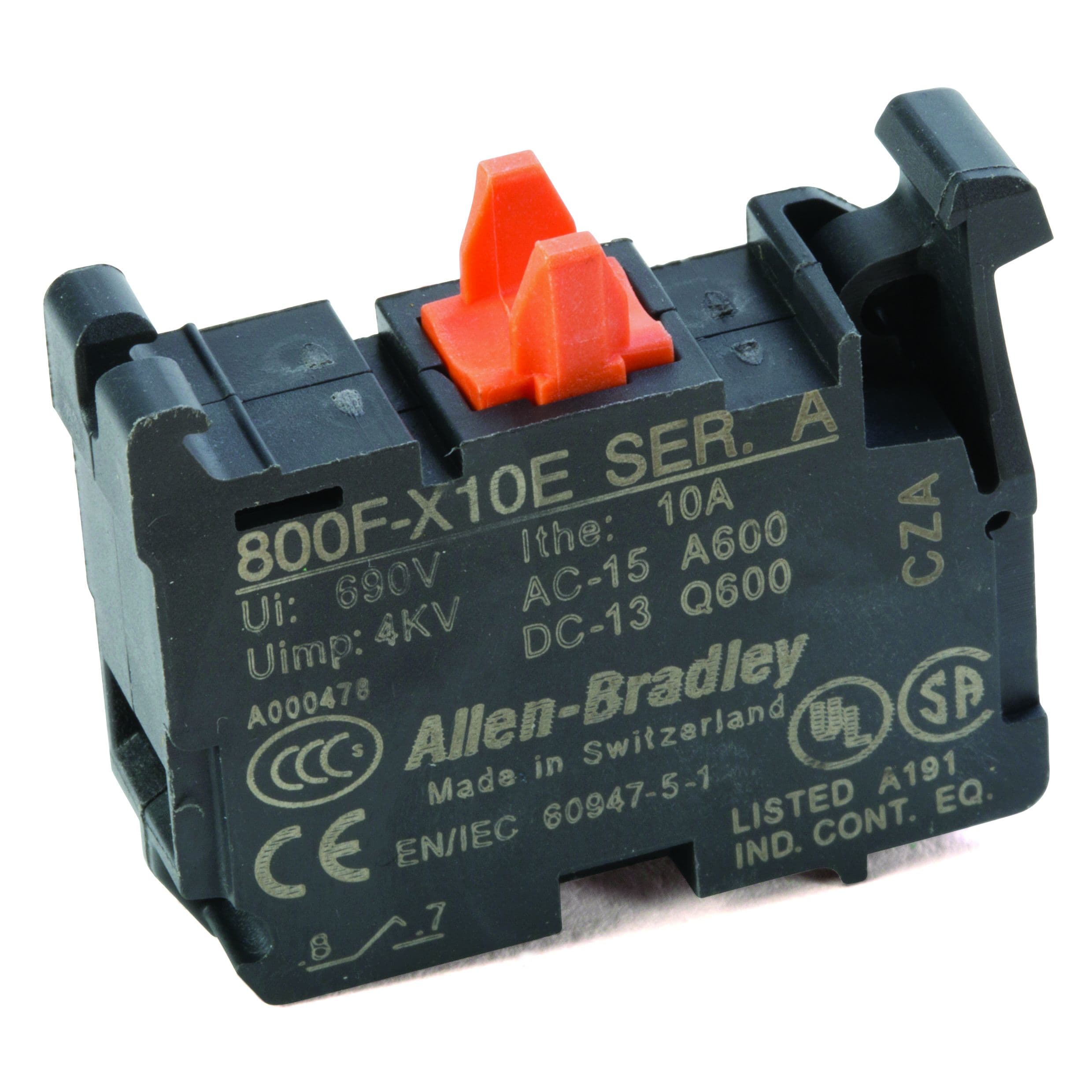 Allen-Bradley - 22mm Contact Block 800F PB