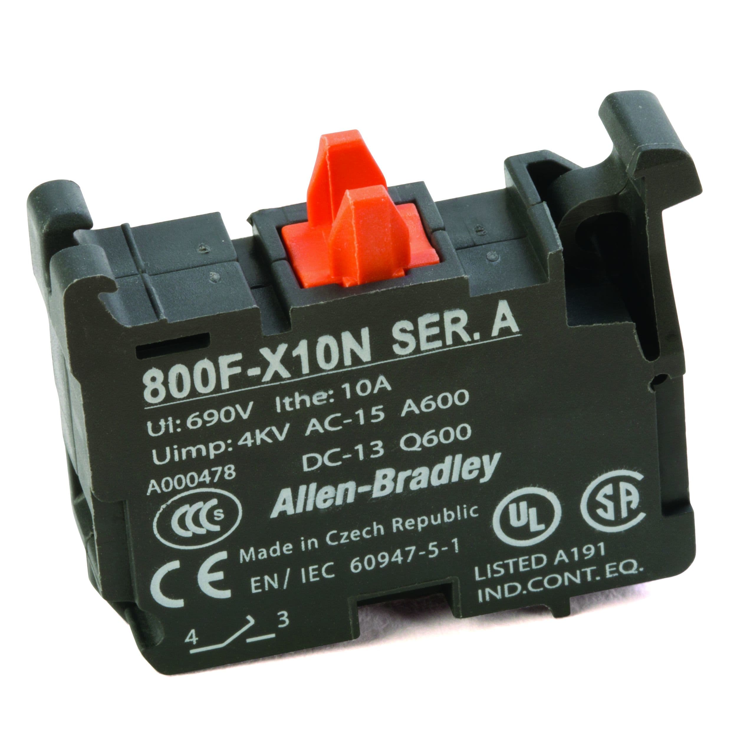 Allen-Bradley - 22mm Contact Block 800F PB