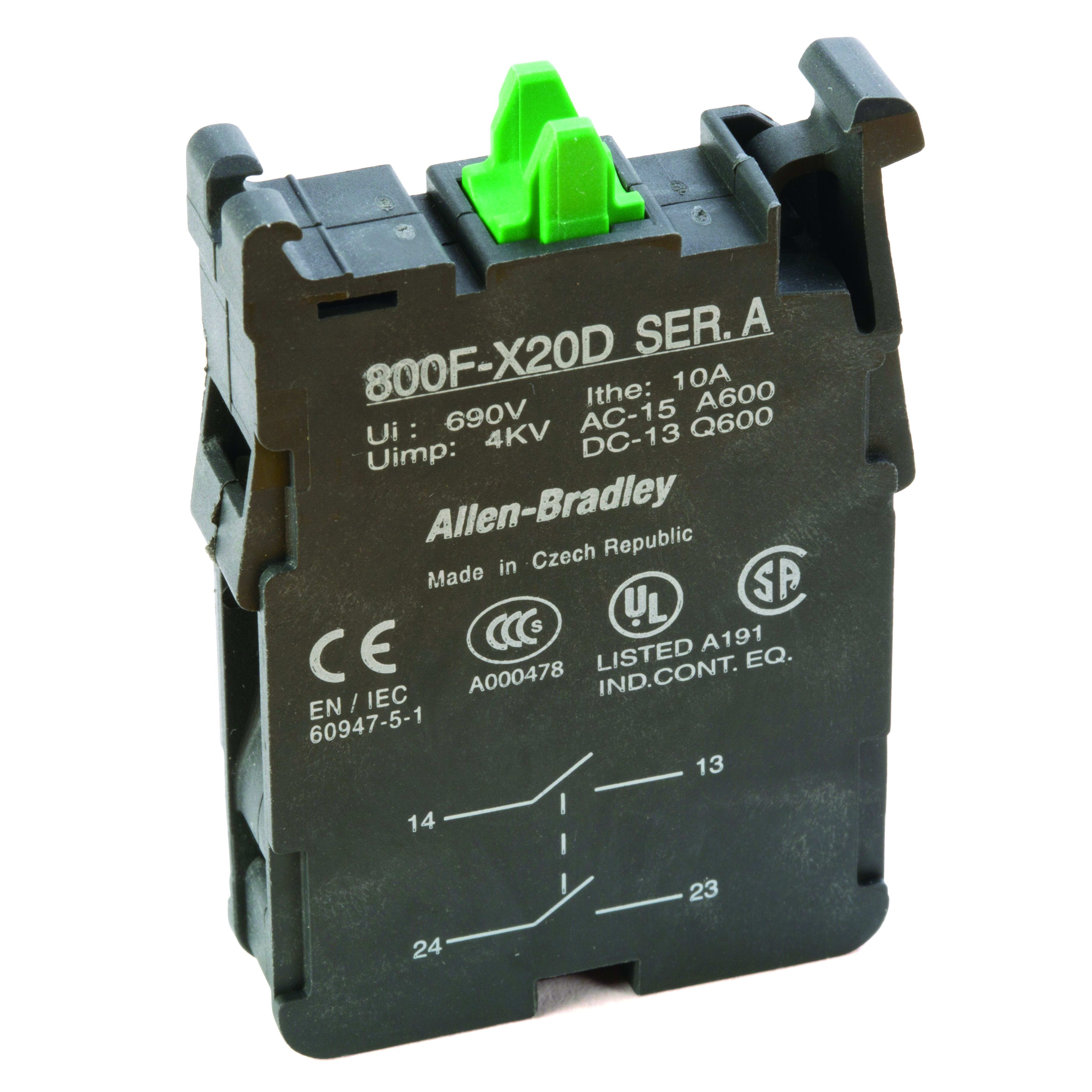 Allen-Bradley - 22mm Contact Block 800F PB